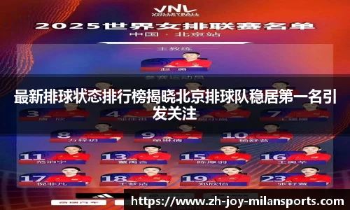 最新排球状态排行榜揭晓北京排球队稳居第一名引发关注